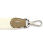 Hermes Shoulder Bag Evelyne TPM Amazone Trench White Taurillon Clemence Silver — view 8