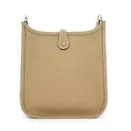 Hermes Shoulder Bag Evelyne TPM Amazone Trench White Taurillon Clemence Silver — view 2