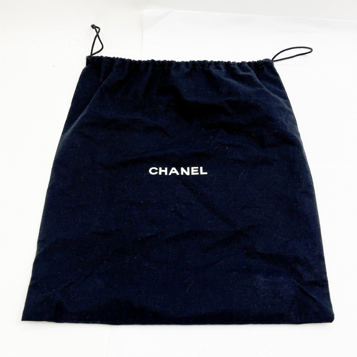Chanel Shoulder Bag Logo Fringe Hotei Black — view 9
