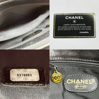 Chanel Shoulder Bag Logo Fringe Hotei Black — view 8