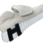 Hermes Sneakers Shoes Suede Fabric White Velcro — view 9
