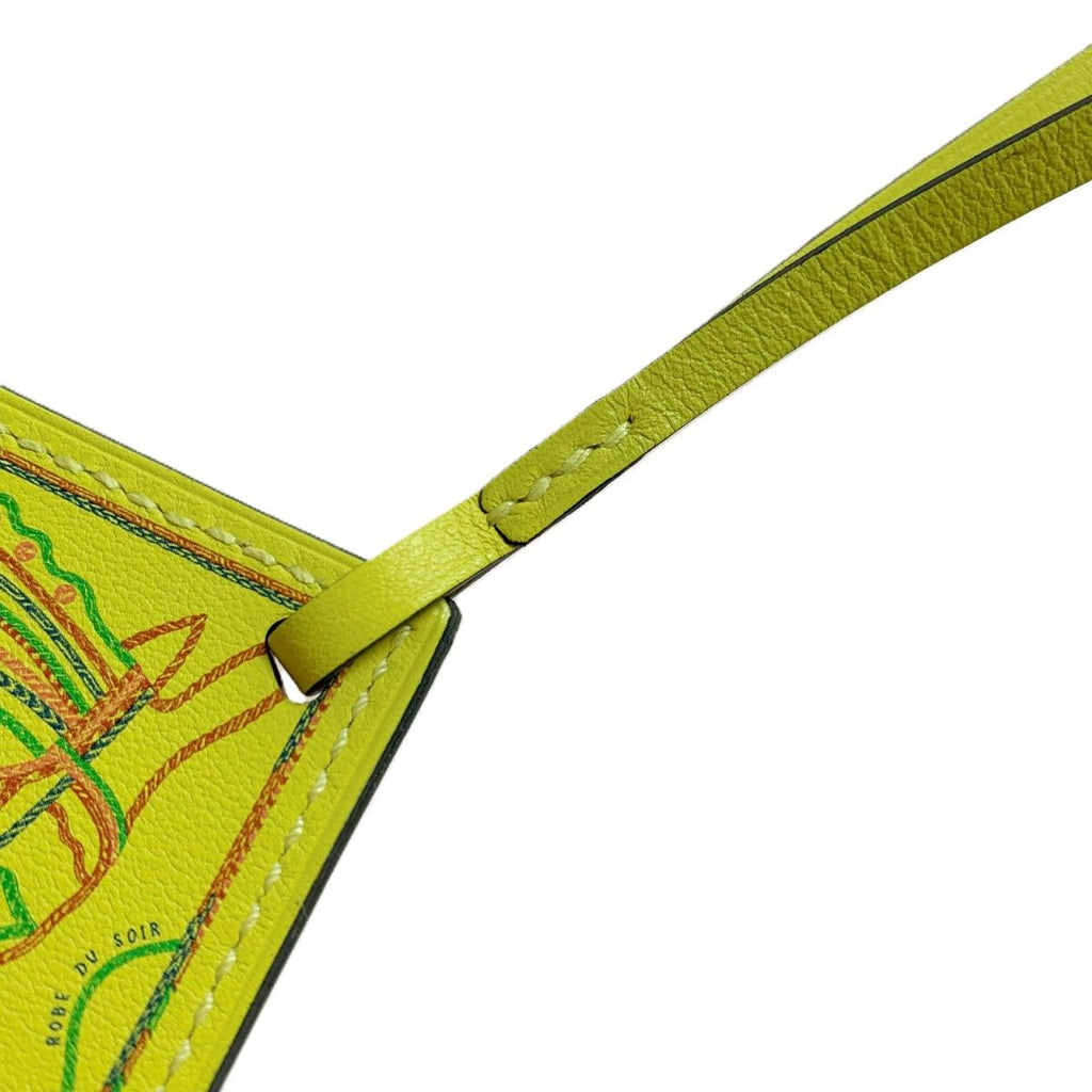 Hermes Key Holder Carre Nano Bag Charm Yellow — view 5