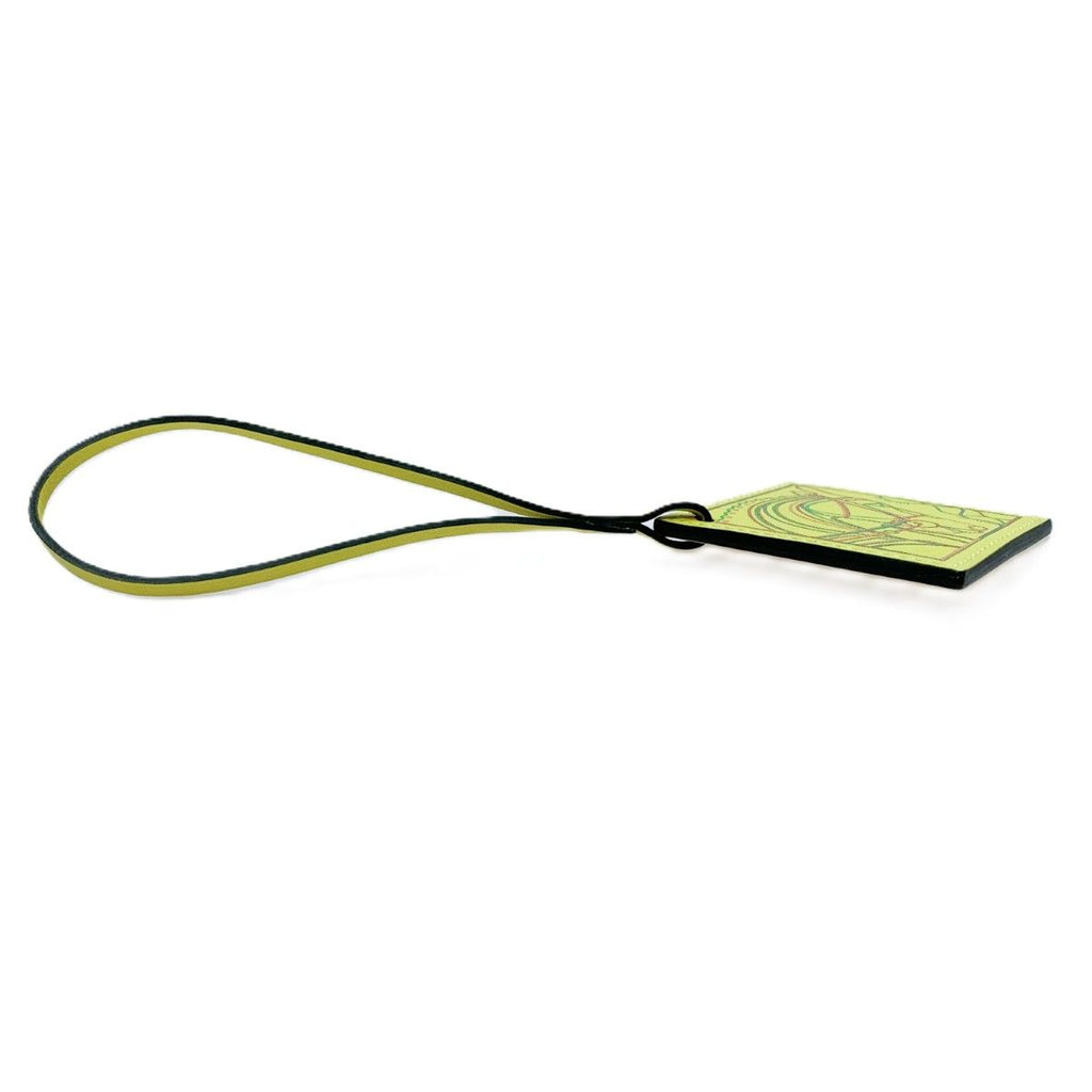 Hermes Key Holder Carre Nano Bag Charm Yellow — view 6