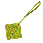 Hermes Key Holder Carre Nano Bag Charm Yellow — view 2