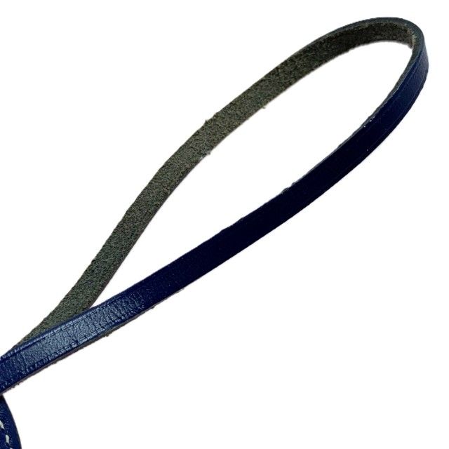 Hermes Charm Paddock Bag Leather Navy Yellow — view 6