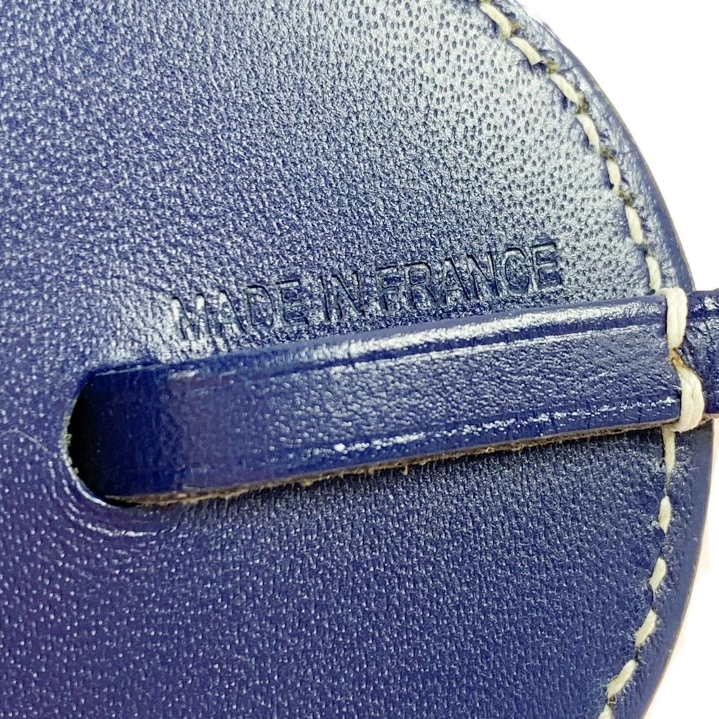 Hermes Charm Paddock Bag Leather Navy Yellow — view 5