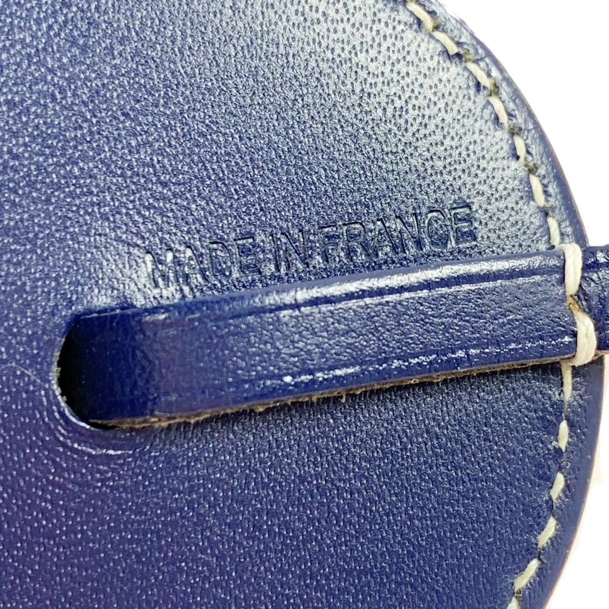 Hermes Charm Paddock Bag Leather Navy Yellow — view 5