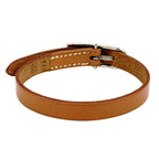 Hermes Bracelet Leather Brown Silver M Belt Style Simple — view 3