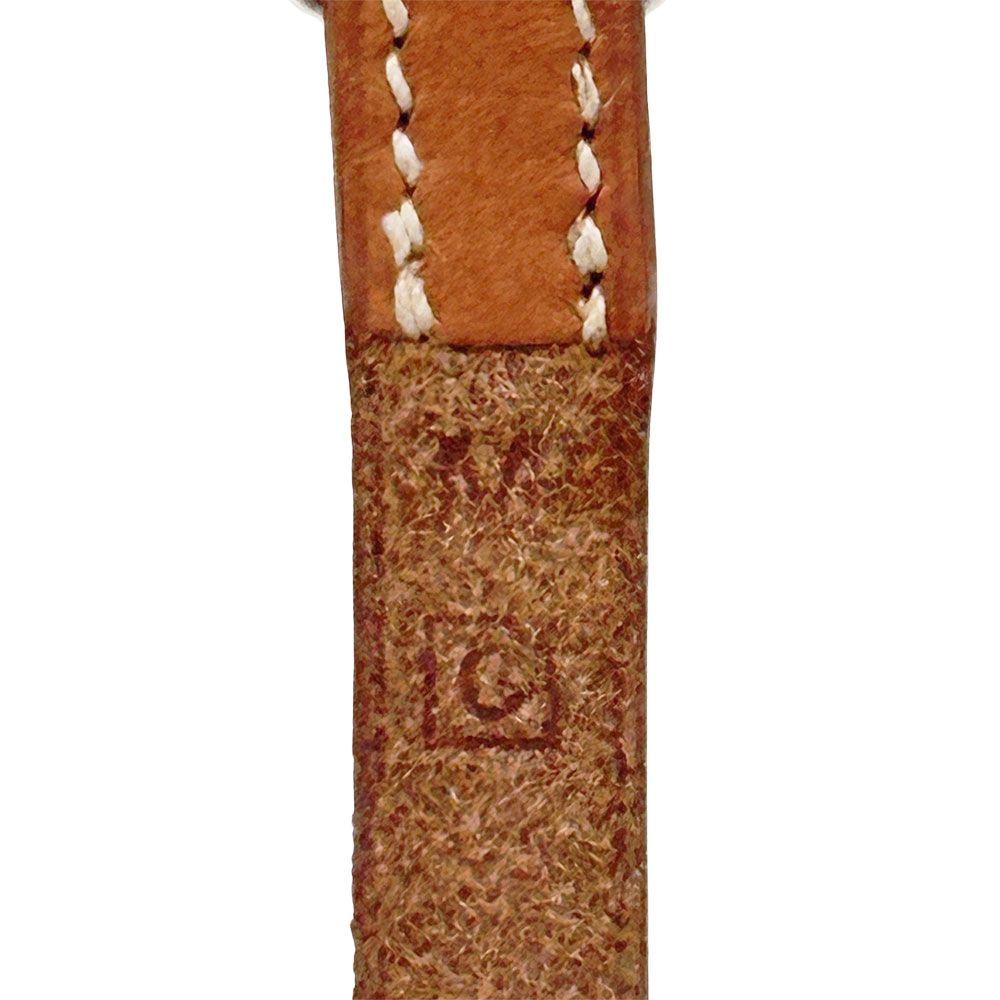 Hermes Bracelet Leather Brown Silver M Belt Style Simple — view 7
