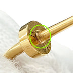 Louis Vuitton Earrings Blooming Gold Logo Feminine — view 6