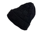 Louis Vuitton Knit Hat Beanie Damier Heritage Snug Pattern Wool Hats Black — view 2