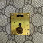 Gucci Vintage Letter Pouch Second GG Pattern Canvas Clutch Beige — view 6