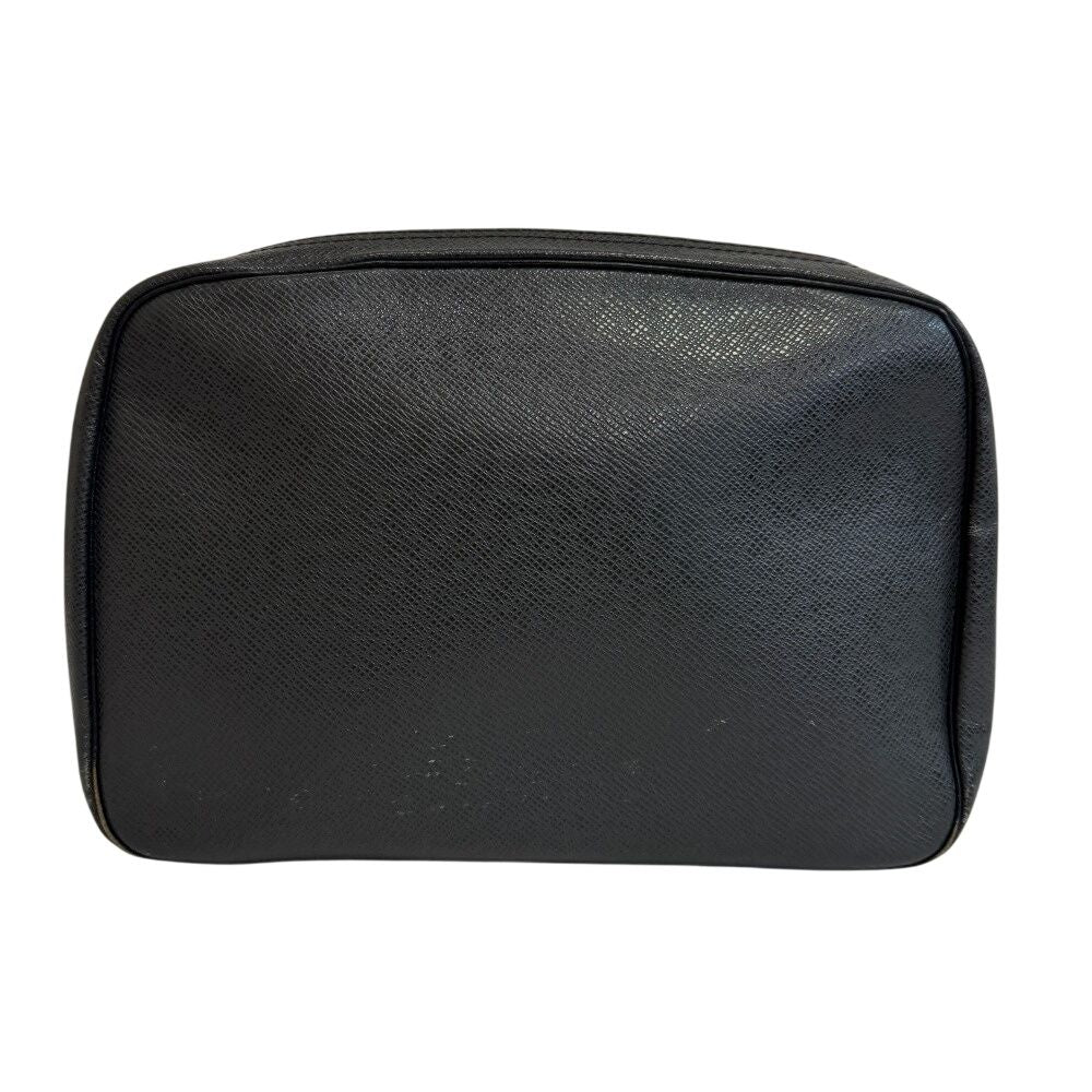 Louis Vuitton Trousse Toilet GM Taiga Leather Clutch Black — view 2