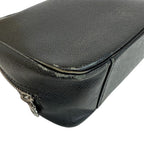 Louis Vuitton Trousse Toilet GM Taiga Leather Clutch Black — view 3