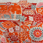 Hermes Shawl Scarf Carre Geant 140 Bingata Cashmere Orange — view 7