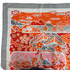 Hermes Shawl Scarf Carre Geant 140 Bingata Cashmere Orange — view 3