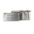 Fendi Shoulder Bag Leather Silver