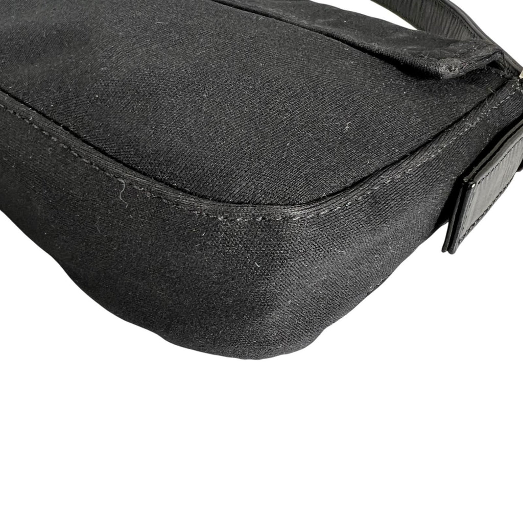 Fendi Mamma Baguette Handbag Jersey Black — view 7