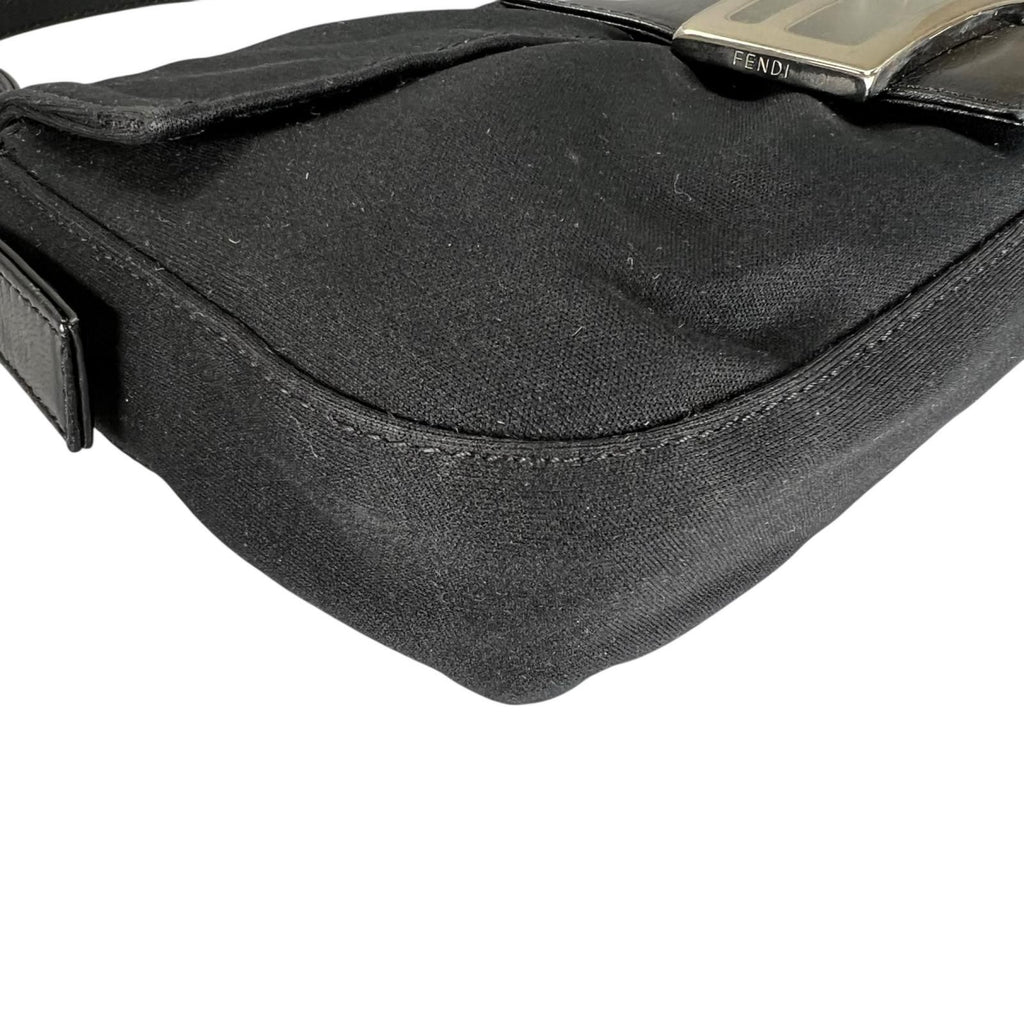 Fendi Mamma Baguette Handbag Jersey Black — view 6