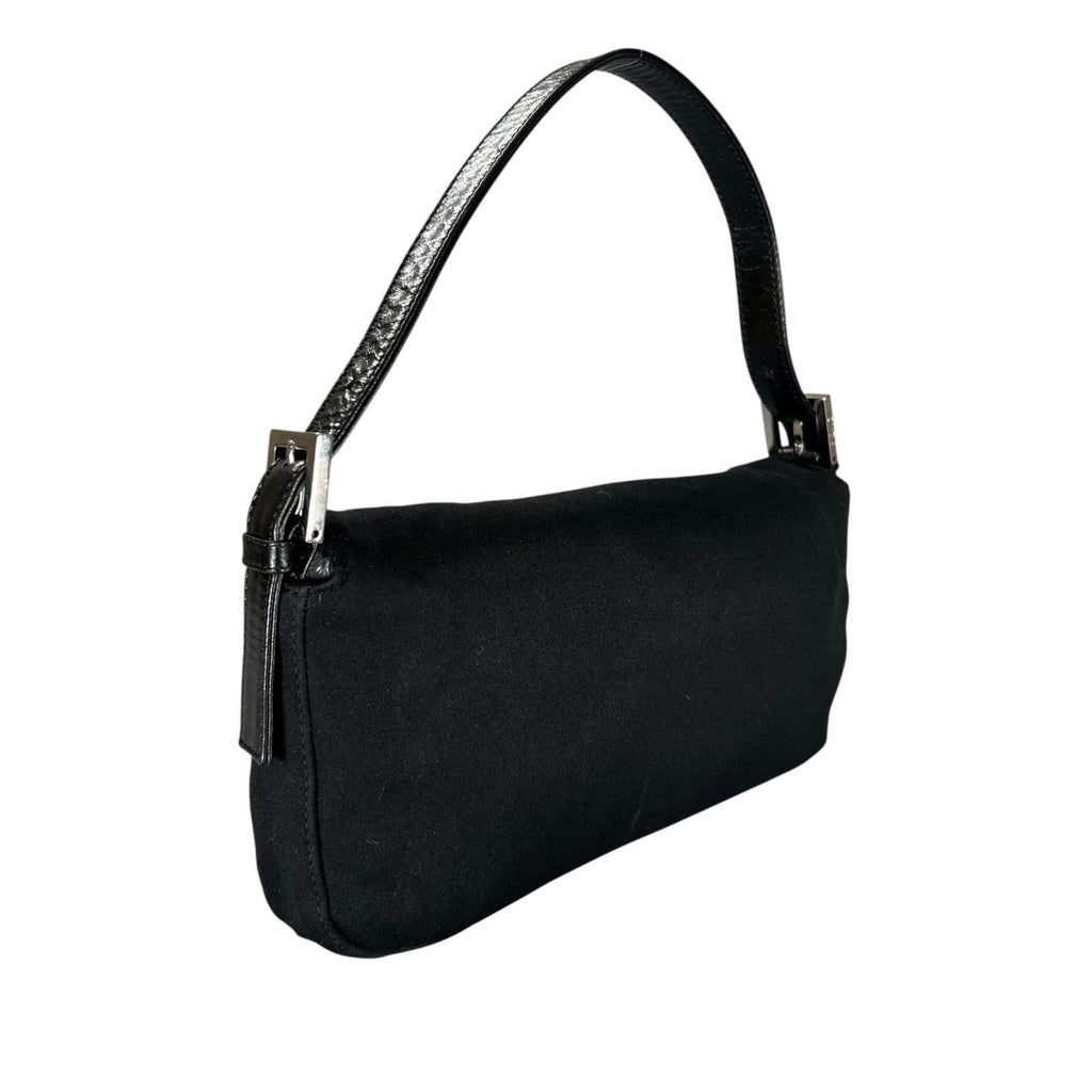 Fendi Mamma Baguette Handbag Jersey Black — view 3