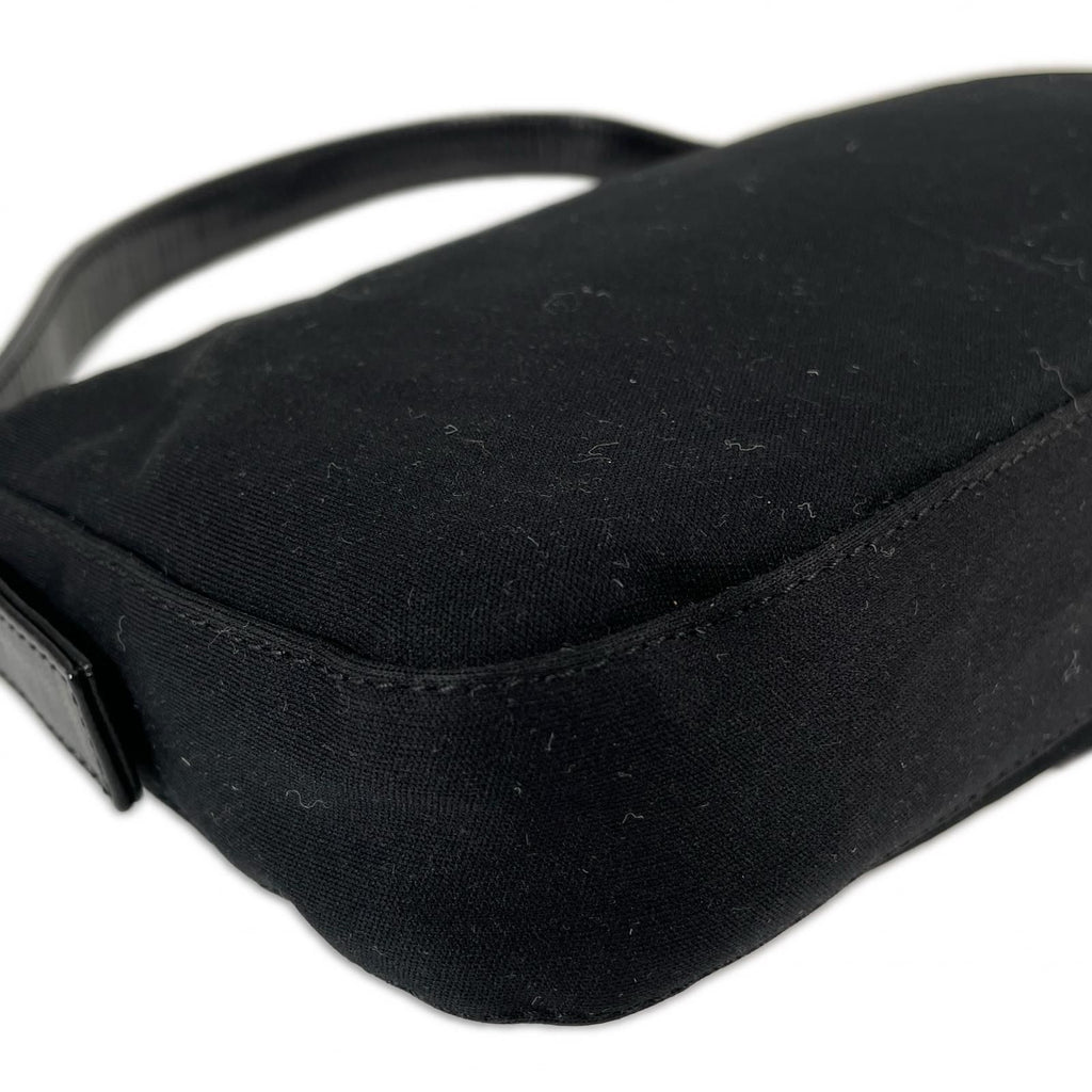 Fendi Mamma Baguette Handbag Jersey Black — view 8