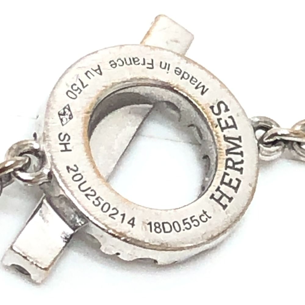 Hermes Bracelet Finesse 18k White Gold Silver — view 6