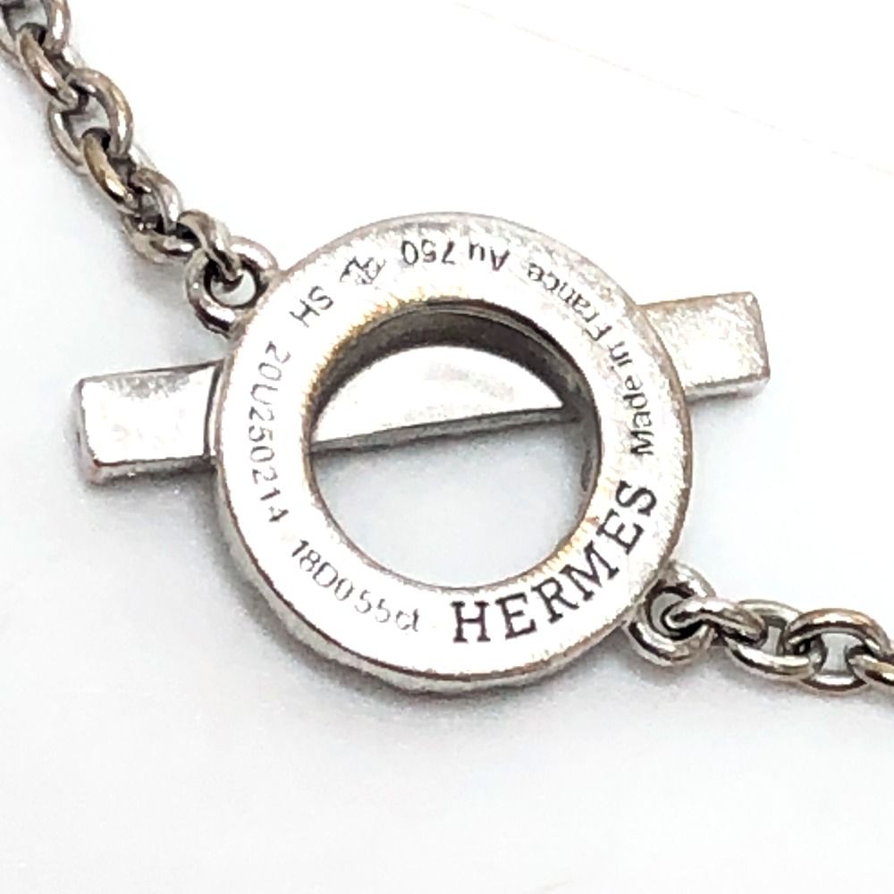 Hermes Bracelet Finesse 18k White Gold Silver — view 5