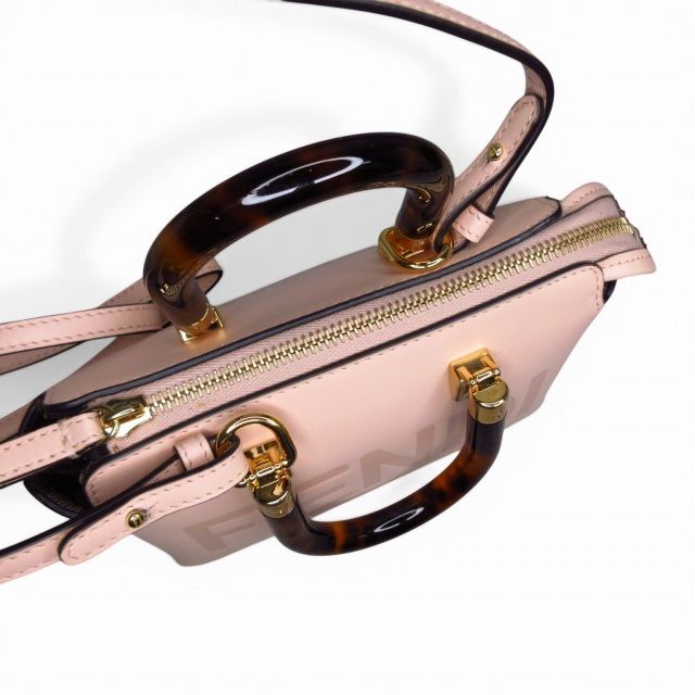 Fendi Visible Mini Shoulder Bag 2-Way Beige — view 7
