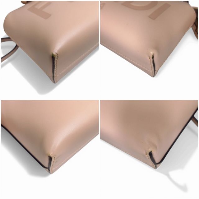 Fendi Visible Mini Shoulder Bag 2-Way Beige — view 5