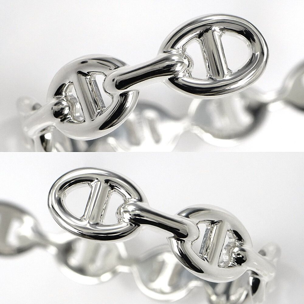 Hermes Bangle Chaine D'ancre Enchainee ST Silver Bracelet — view 7