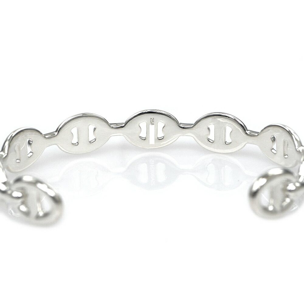 Hermes Bangle Chaine D'ancre Enchainee ST Silver Bracelet — view 8