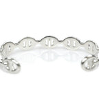 Hermes Bangle Chaine D'ancre Enchainee ST Silver Bracelet — view 8