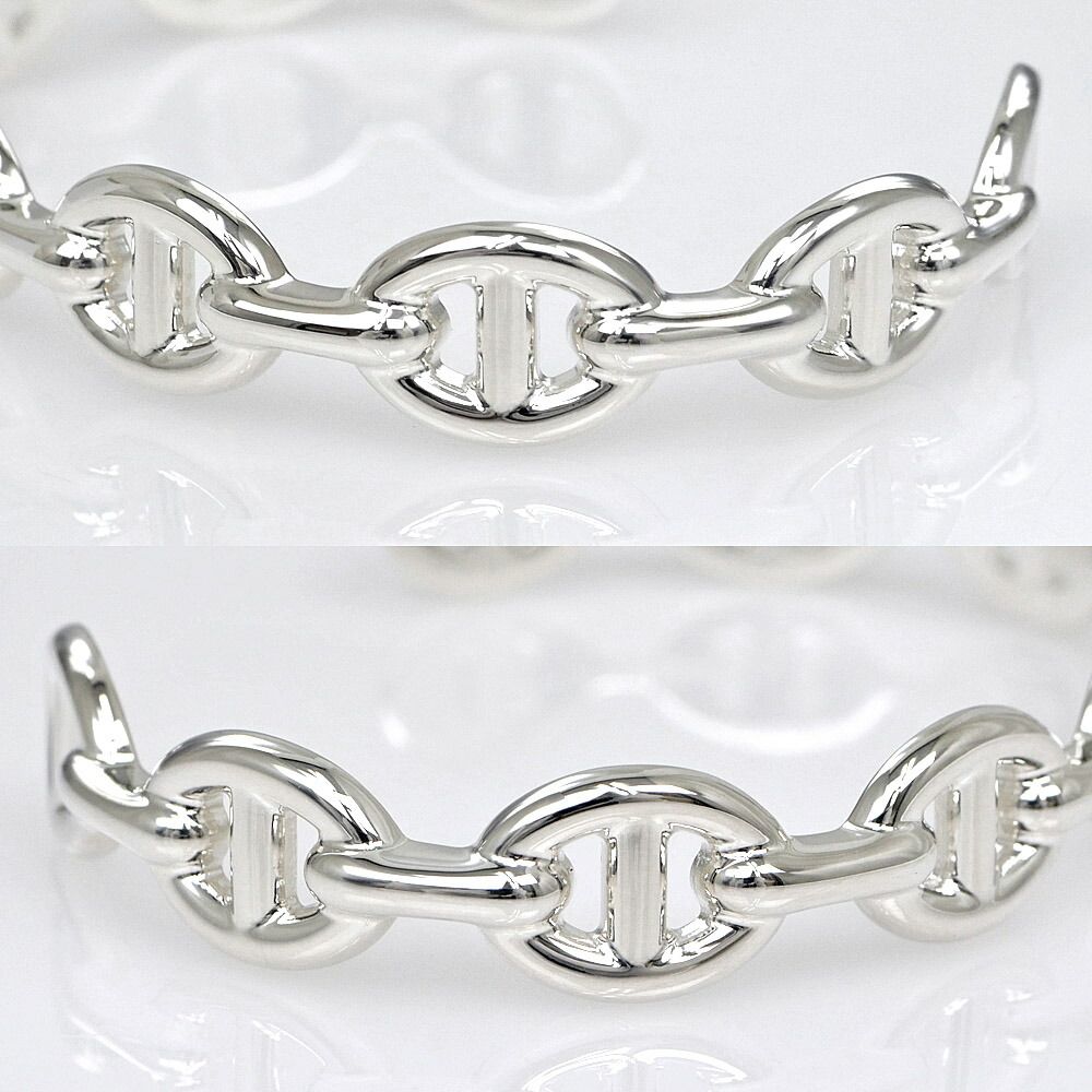 Hermes Bangle Chaine D'ancre Enchainee ST Silver Bracelet — view 2