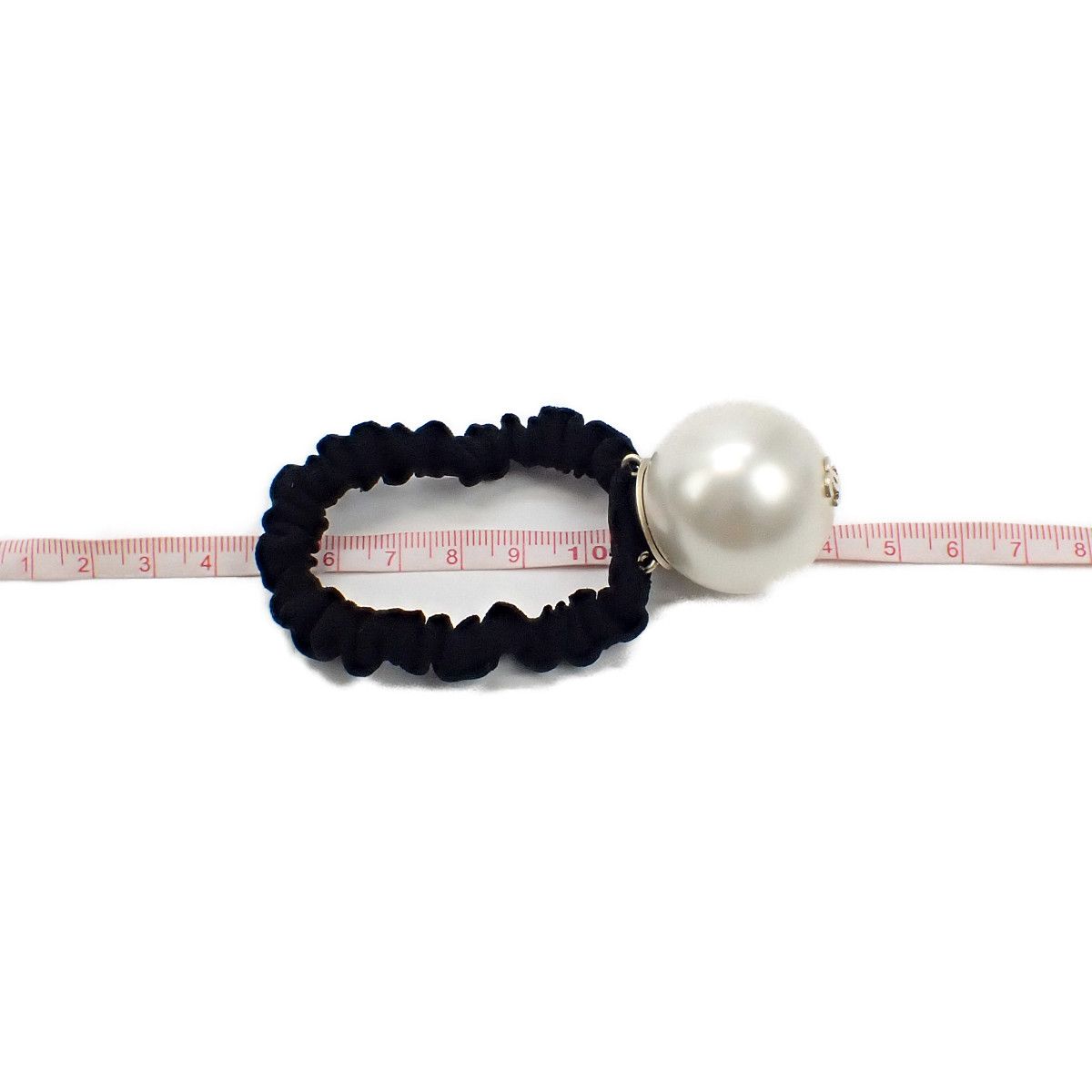 Chanel Pearl Scrunchie Hair Black — view 7
