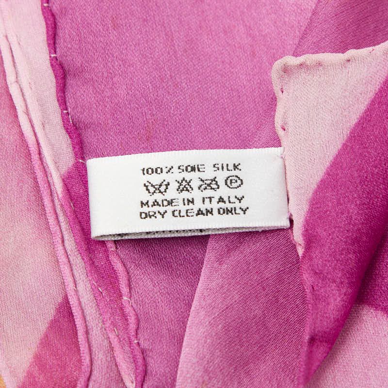 Dior Flower Floral Pattern Purple Multicolor Silk — view 7