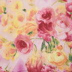 Dior Flower Floral Pattern Purple Multicolor Silk — view 2
