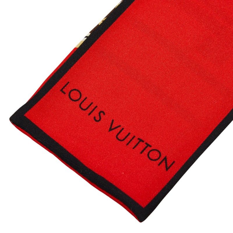 Louis Vuitton Monogram Bandeau Trunk Beige Multicolor Silk — view 3