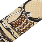 Louis Vuitton Monogram Bandeau Trunk Beige Multicolor Silk — view 2