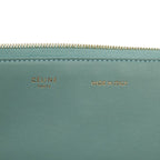 Celine Clearto Clutch Set Celadon Green Lambskin — view 9