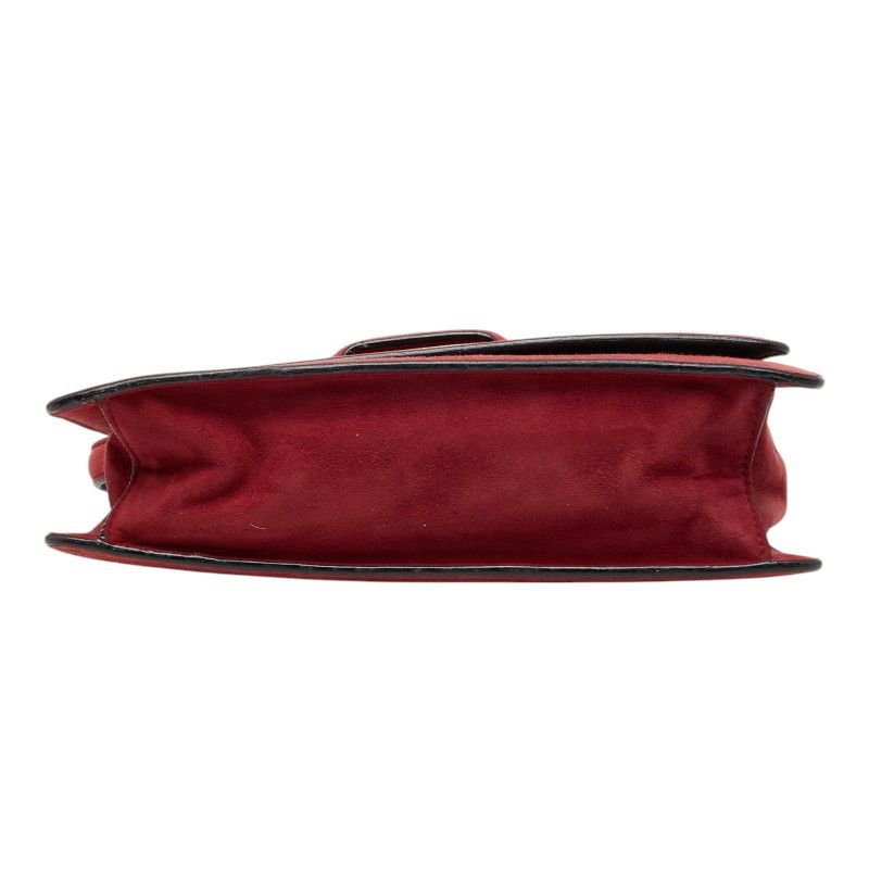 Loewe Barcelona 2-Way Shoulder Bag Red Suede — view 3