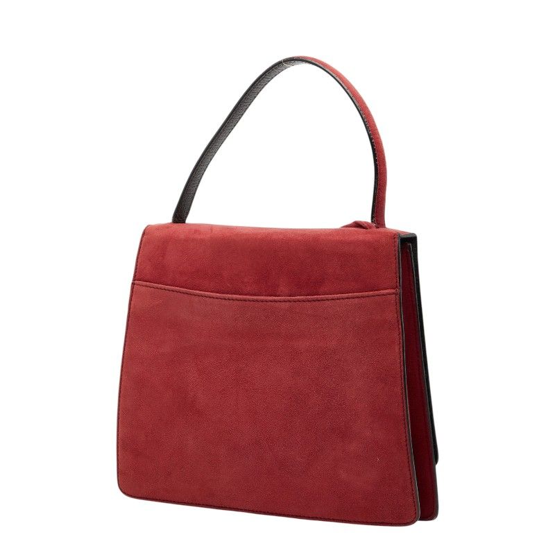 Loewe Barcelona 2-Way Shoulder Bag Red Suede — view 2