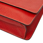 Loewe Barcelona 2-Way Shoulder Bag Red Leather — view 4