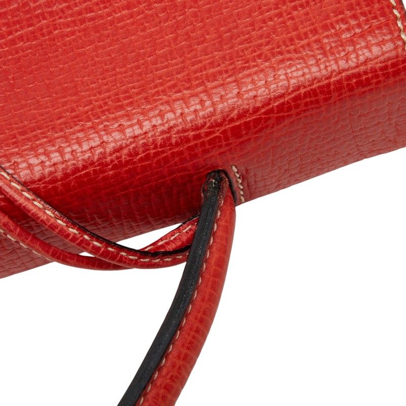 Loewe Barcelona 2-Way Shoulder Bag Red Leather — view 8