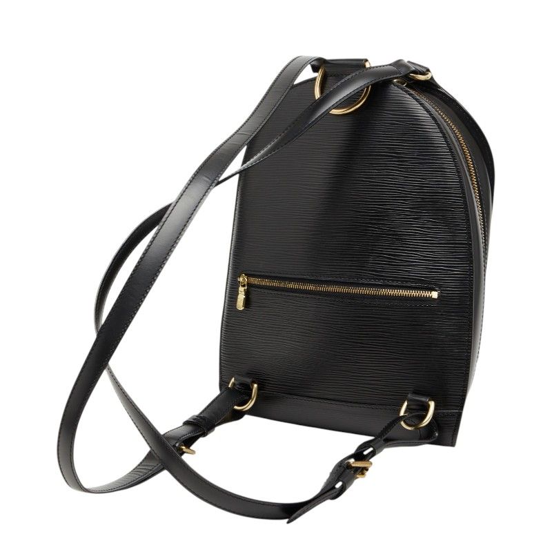 Louis Vuitton Epi Mabillon Backpack Noir Black Leather — view 2