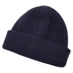 Loewe Logo Knit Cap Beanie Navy Blue Wool Hat — view 2