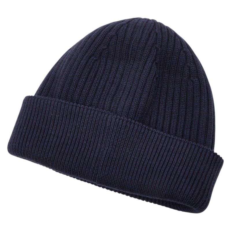 Loewe Logo Knit Cap Beanie Navy Blue Wool Hat — view 2