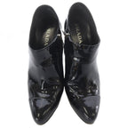 Prada Enamel Booties 35 Black Boot — view 3
