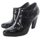 Prada Enamel Booties 35 Black Boot — view 2