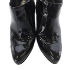 Prada Enamel Booties 35 Black Boot — view 4