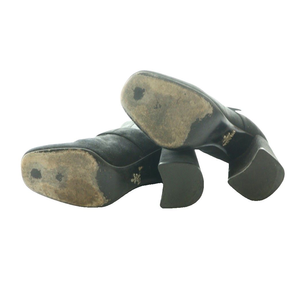 Prada Suede Ankle Boots Side Gore Short 35 Black SS — view 6